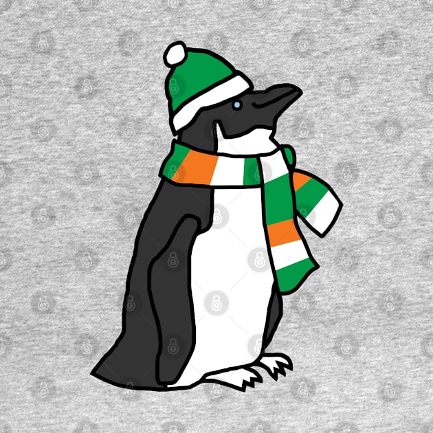 Irish Penguin on St Patricks Day by ellenhenryart